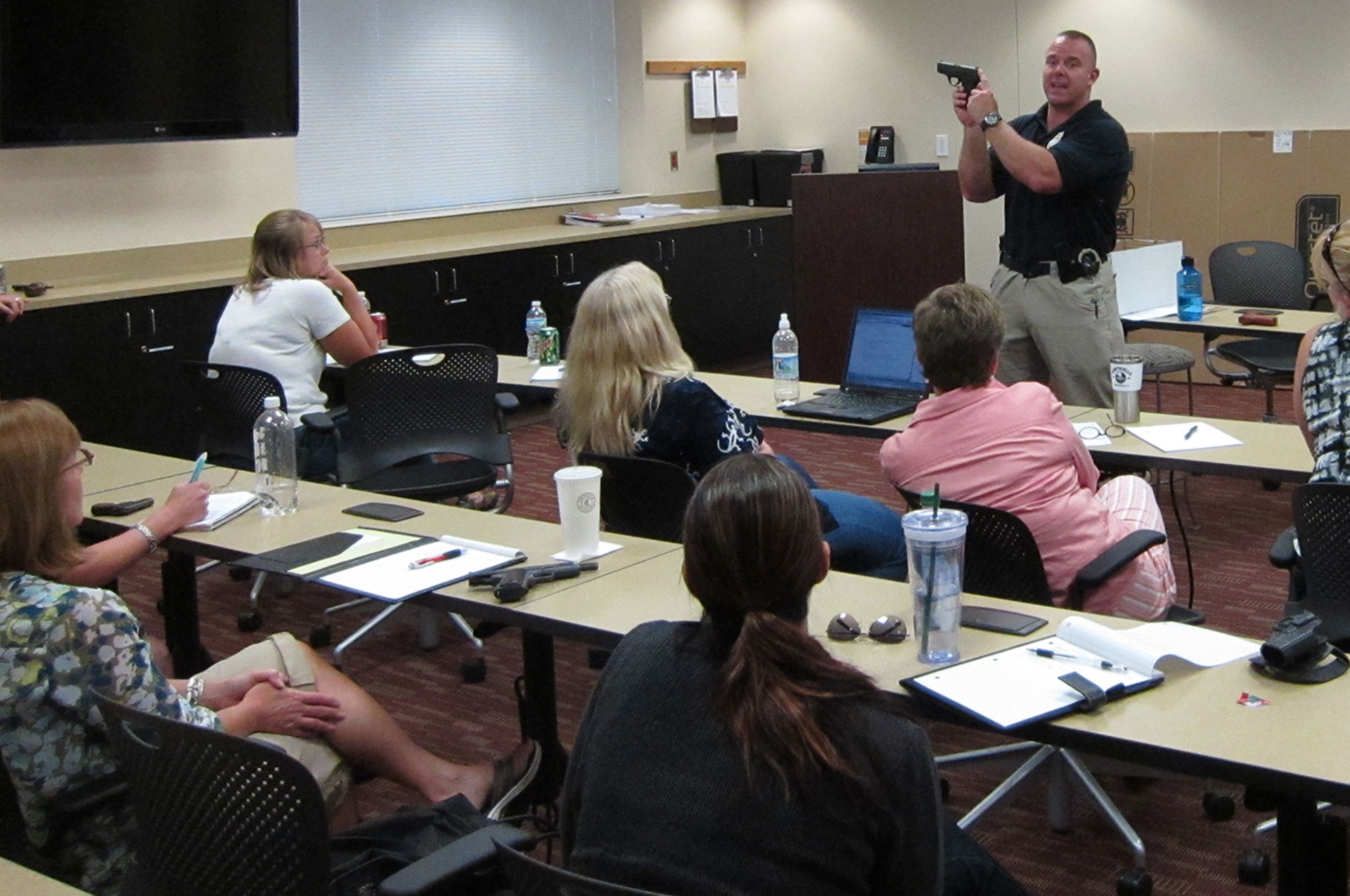 police academy classroom training