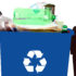 Blue Recycling Cart