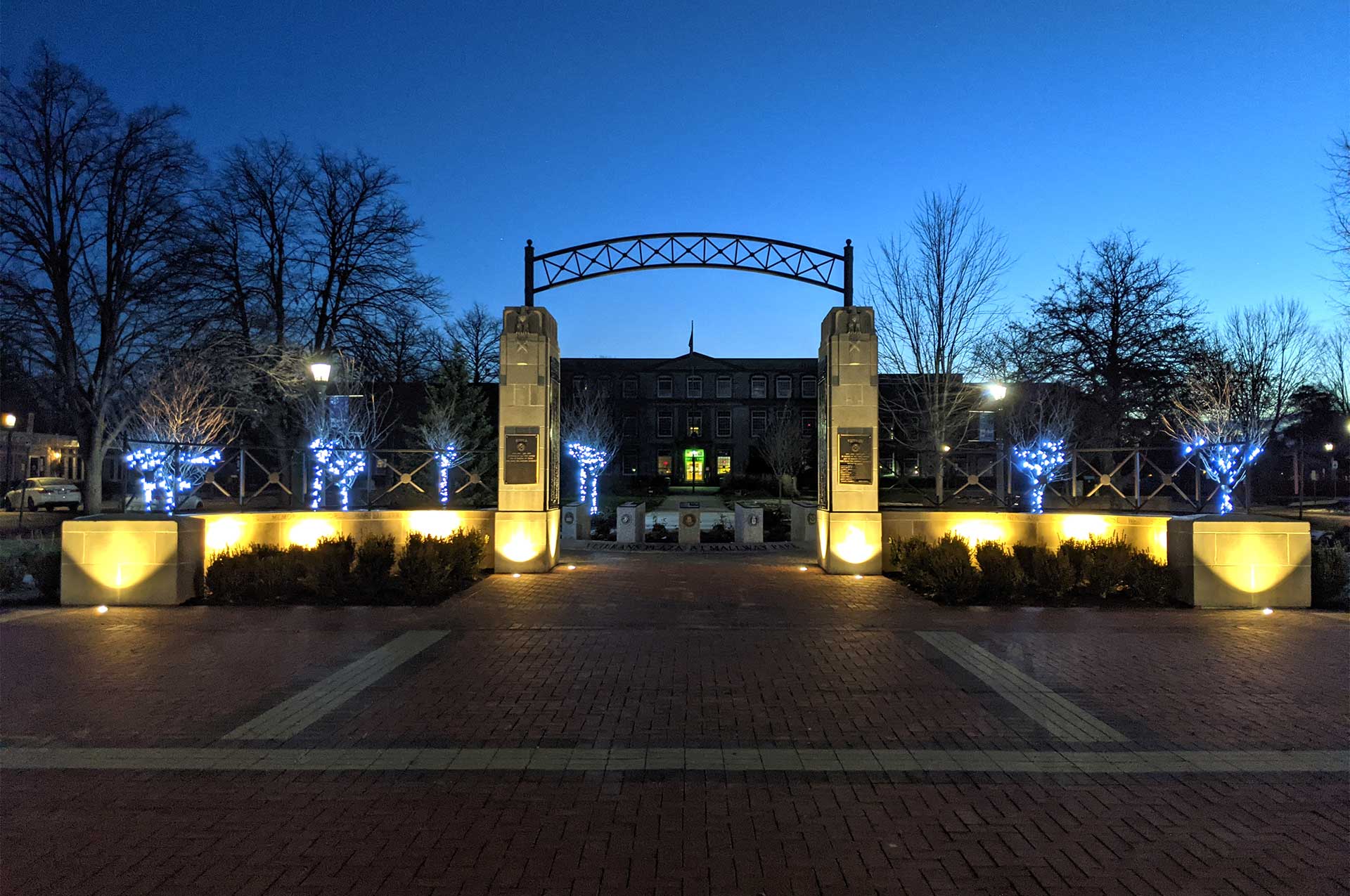 Veterans Mallway At Night