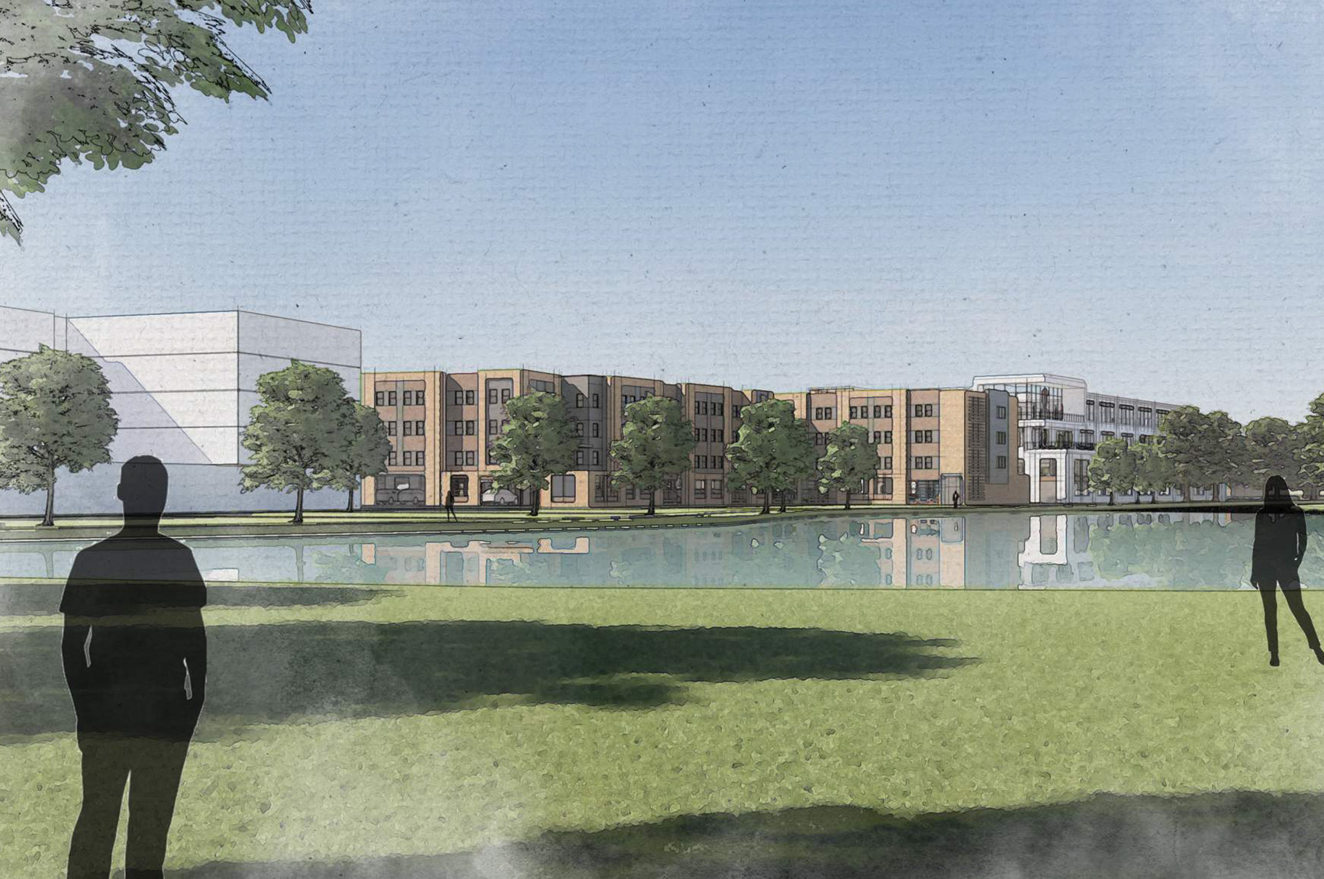 rendering of proposed national church residences redevelopment project